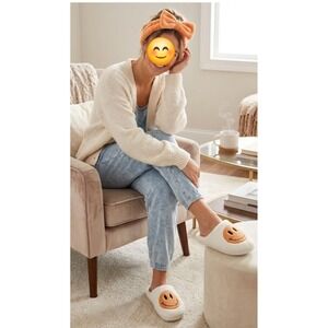 Cartoon Slippers for Girls 2/3 Orange And White Cute Slippers Cozy Plush Warm...